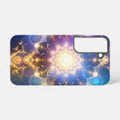 ロータス白熱［赤熱］光を放つマンダラ電話ケース SAMSUNG GALAXYケース (裏面横)