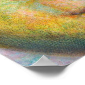 ロータス瞑想ブッダスピリチュアルアートポスタープリント ポスター (角)