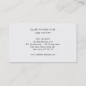 ロータス素朴マンダラヨガ 名刺 (裏面)