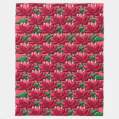 ロータス絵文字 フリースブランケット (正面)