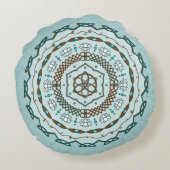 ロータス織り円枕 ラウンドクッション (裏面)