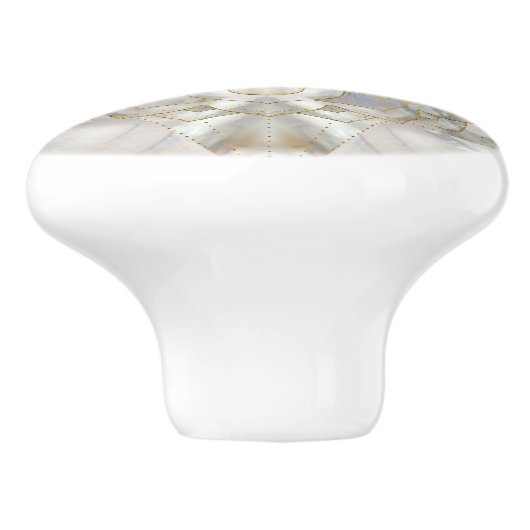 ロータス聖幾何学にメタトロンの立方体 セラミックノブ (側面)