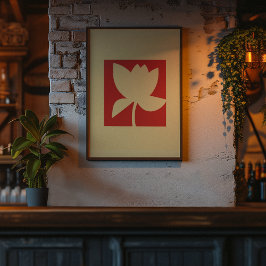 ロータス調和 – ミニマルフローラエッセンス ポスター