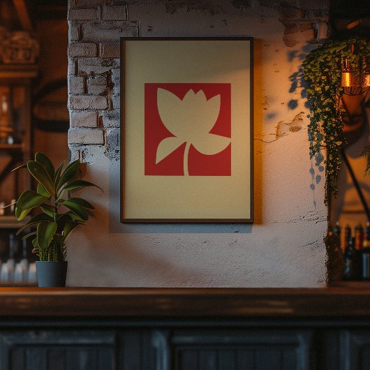 ロータス調和 – ミニマルフローラエッセンス ポスター