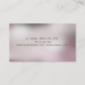 ロータス金ゴールドストライプホログラフィックインクヨガ 名刺 (裏面)