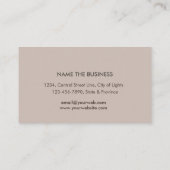 ロータス金ゴールドヨガインストラクター瞑想禅木材 名刺 (裏面)