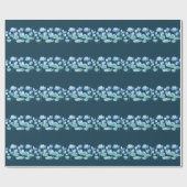 ロータス開花シンプル:水の色エレガンス ラッピングペーパー (フラット)