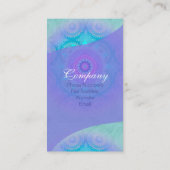 ロータス開花ターコイズマンダラID129 名刺 (裏面)