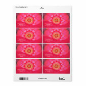 ロータス開花PInkマンダラ ラベル (フルシート)