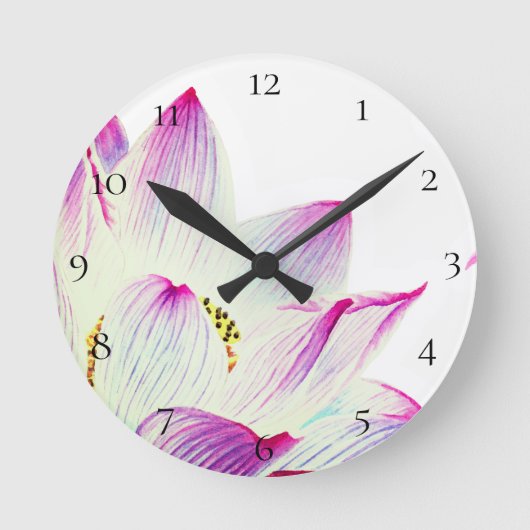 *~*ロータス霊気ヨガスタジオ瞑想センター ラウンド壁時計 (正面)