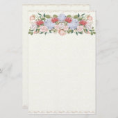 ロータス、アジサイ、バラフローラヘッジ文房具 便箋 (正面/裏面)