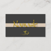 ロータス·イン·開花は、瞑想的な治療者用のビジネス·カード 名刺 (裏面)