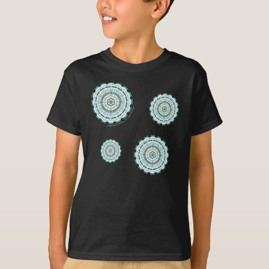 ロータス・ウィーブ キッズ&ベビー用ダークシャツ Tシャツ (正面)