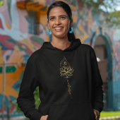 ロータス&パーソナライズされたオムヨガミニマルデザイン Tシャツ