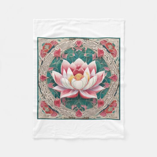 ロータス フリースブランケット (正面)