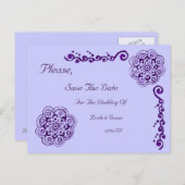 ロータス ブッサム (ヘンナ) (パープル) 案内ポストカード (正面/裏面)