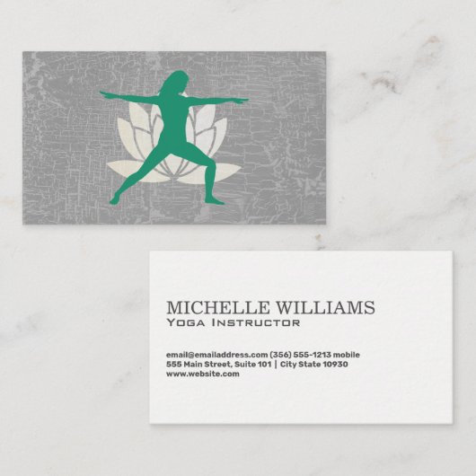 ロータス |ヨガポーズ 名刺 (正面/裏面)