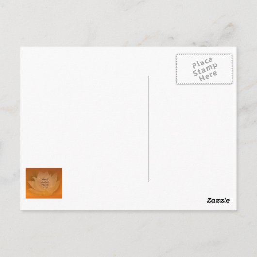 ロータス「南妙法蓮華経」 SGI仏葉書 ポストカード (裏面)