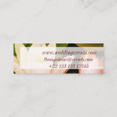 ロータス,名刺,サイズ:ミニ, 7.6センチx 2.5センチ スキニー名刺 (裏面)