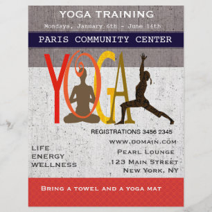 ロータス。戦士。キュートエクササイズヨガ チラシ