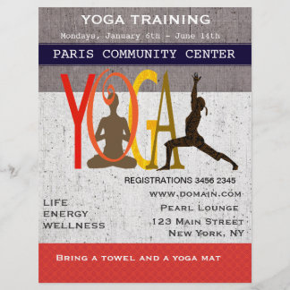 ロータス。戦士。キュートエクササイズヨガ チラシ