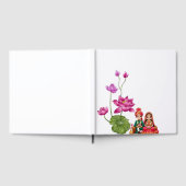 ロータス、新郎新婦写真 ゲストブック (全面)