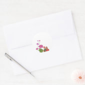 ロータス、新郎新婦写真 ラウンドシール (封筒)