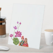 ロータス、新郎新婦写真 台座サイン (インサイチュ)