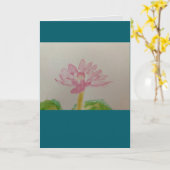 ロータス！水色/カード カード (黄色い花)