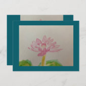 ロータス！水色/カード ポストカード (正面/裏面)