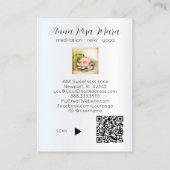 *~* ロータス PHOTO 自然の花 QR AP67 アート 名刺 (裏面)
