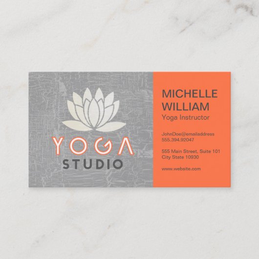 ロータス | Yoga Studio |インストラクター名刺 名刺 (正面)