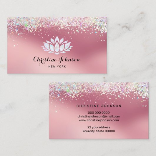 ロータフラワーロゴ 名刺 (正面/裏面)