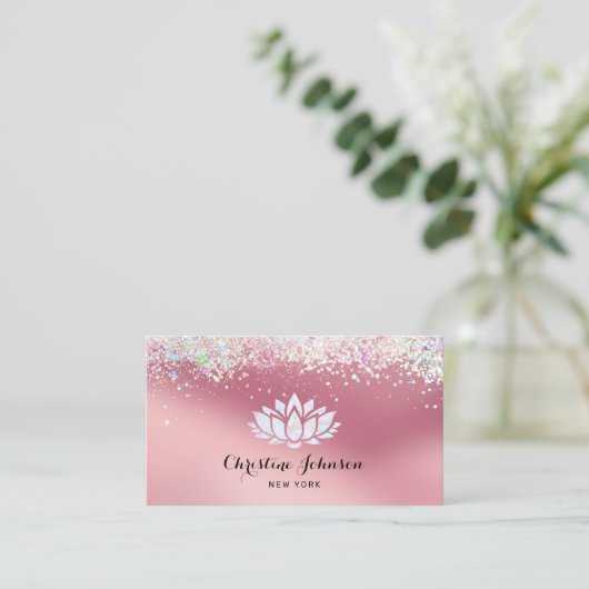 ロータフラワーロゴ 名刺 (スタンド正面)