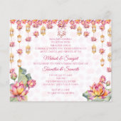 ロータランタン結婚インディアンの予算招待状 (裏面)