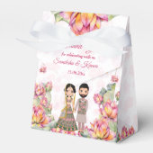 ロータランタン結婚インディアンパーソナライズされたズ フェイバーボックス (正面サイド)