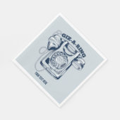 ロータリダイヤル電話（青） スタンダードランチョンナプキン (角)