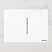 ロータリー電話はがきに恋をするレトロカップル ポストカード (裏面)