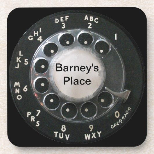 ロータリー電話ダイヤルコースター コースター (正面)