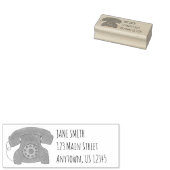 ロータリー電話ダイヤルレトロヴィンテージ電話アドレス ラバースタンプ (押印)