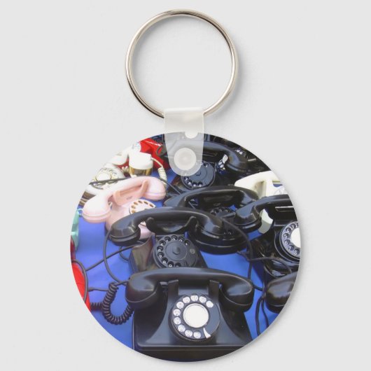 ロータリー電話 キーホルダー (正面)