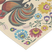 ローターとバラ  ショートテーブルランナー (コーナー)