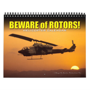 ローターに気をつけろ！ヘリコプタカレンダー カレンダー