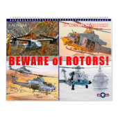 ローターに気をつけろ！ – 米国軍隊回転翼航空機モンタージュ カレンダー (カバー)