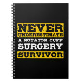 ローターカフ手術サバイボを過小評価しない ノートブック (正面)