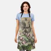 ローターガーデンフラワーバタフライアート エプロン (着用した状態)