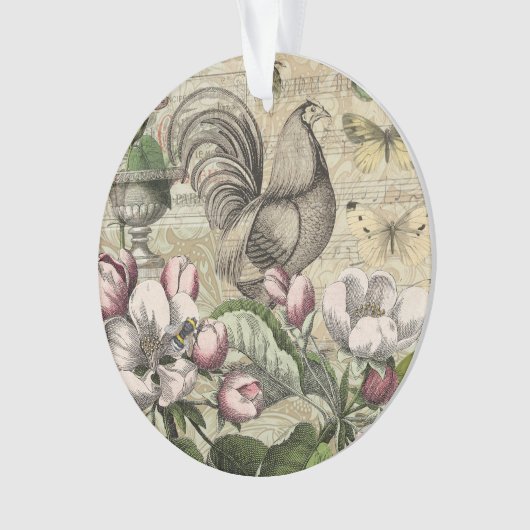 ローターガーデンフラワーバタフライアート オーナメント (正面)