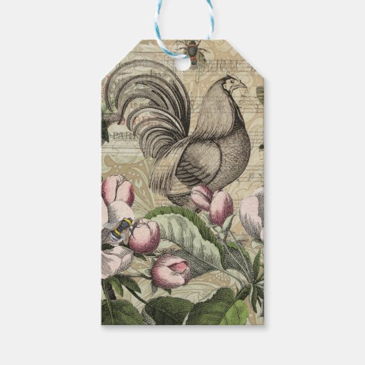 ローターガーデンフラワーバタフライアート ギフトタグ (正面)