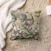 ローターガーデンフラワーバタフライアート クッション (ブランケット)