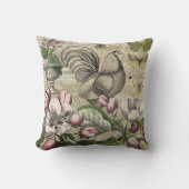 ローターガーデンフラワーバタフライアート クッション (正面)